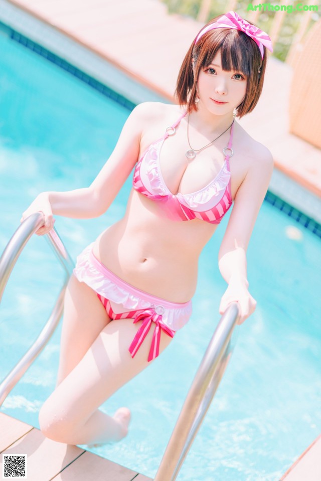 [霜月shimo] Megumi Kato 加藤恵 Swimsuit Version No.e24345